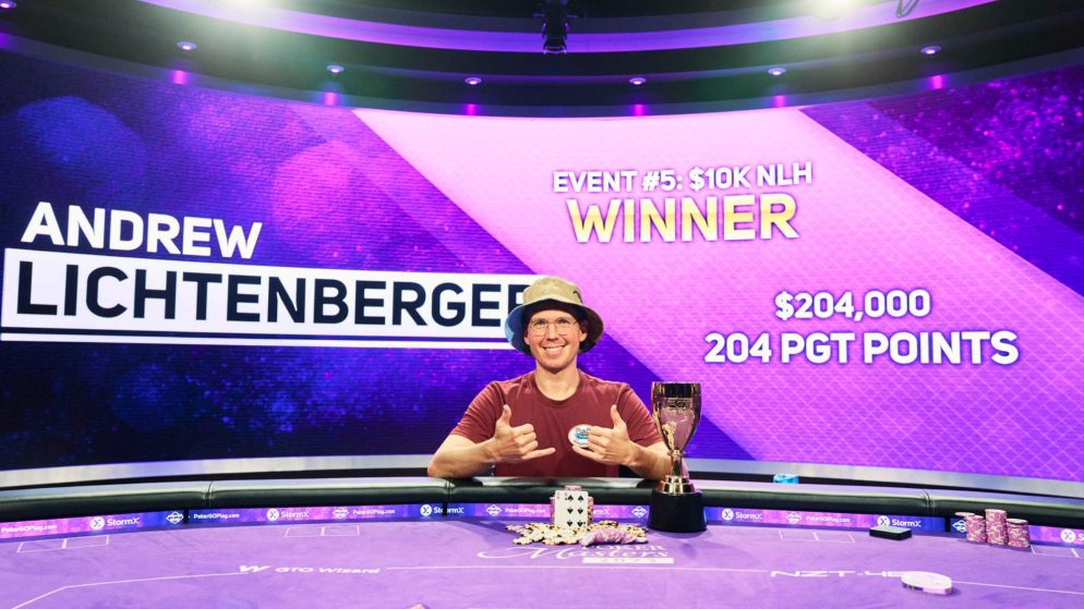 Andrew Lichtenberger comemora aniversário com vitória no Evento #5 do Poker Masters