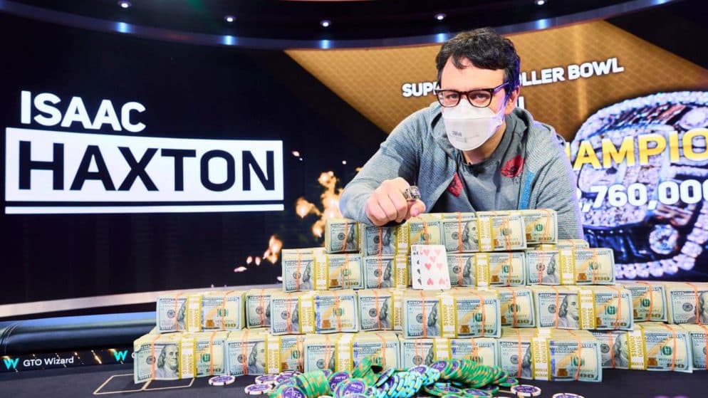 Isaac Haxton é campeão do Super High Roller Bowl