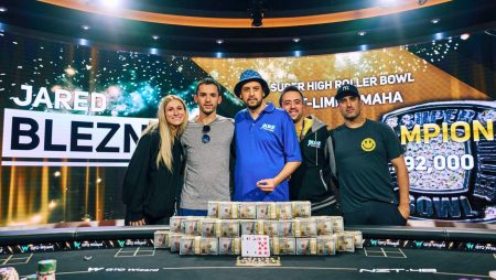 Jared Bleznick é campeão do Super High Roller Bowl PLO e leva US$ 1,2 milhão