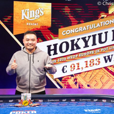 Hokyiu Lee é campeão do Evento #4 da WSOP Europa