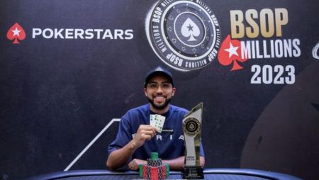 Rafael Moraes vence One Day R$10K High Roller do BSOP Millions após ficar com 2 BB’s