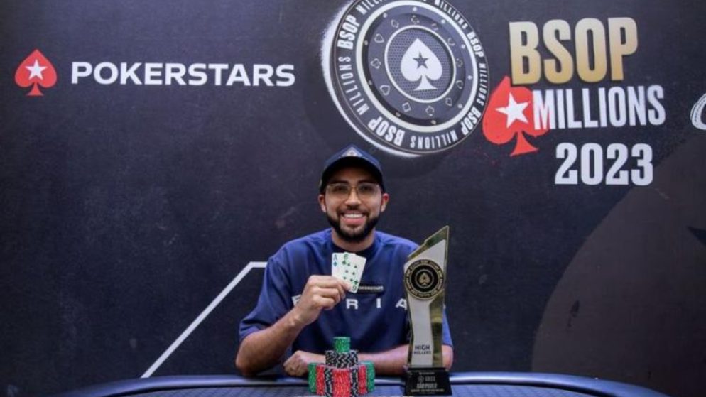 Rafael Moraes vence One Day R$10K High Roller do BSOP Millions após ficar com 2 BB’s