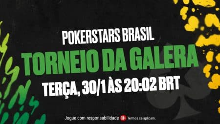 Freeroll Torneio da Galera acontece hoje no PokerStars com 306 premiados