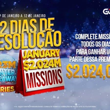 Promo Ano de Resoluções do GGPoker distribui US$ 2.024.000 em prêmios através de fáceis missões