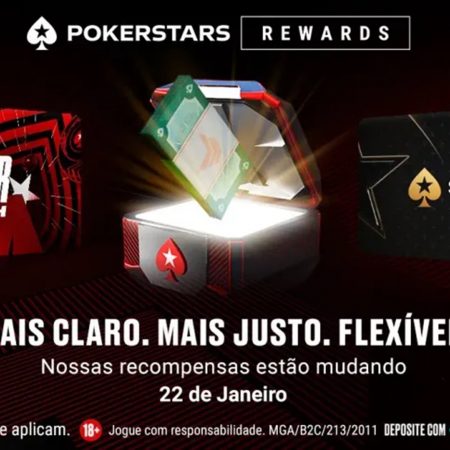 PokerStars muda recompensas e cashback chega a 60%, saiba tudo
