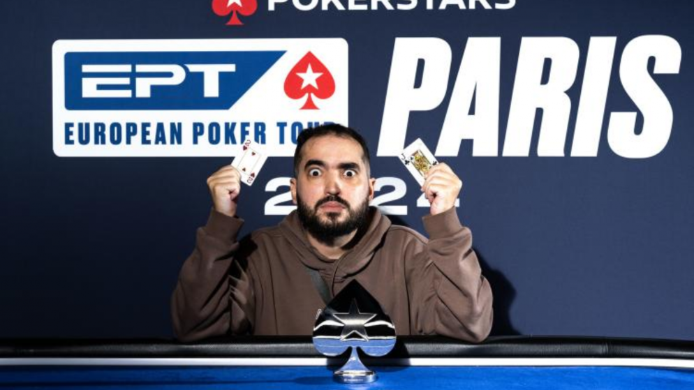 João Sydens levanta a taça do Evento #2 do EPT Paris