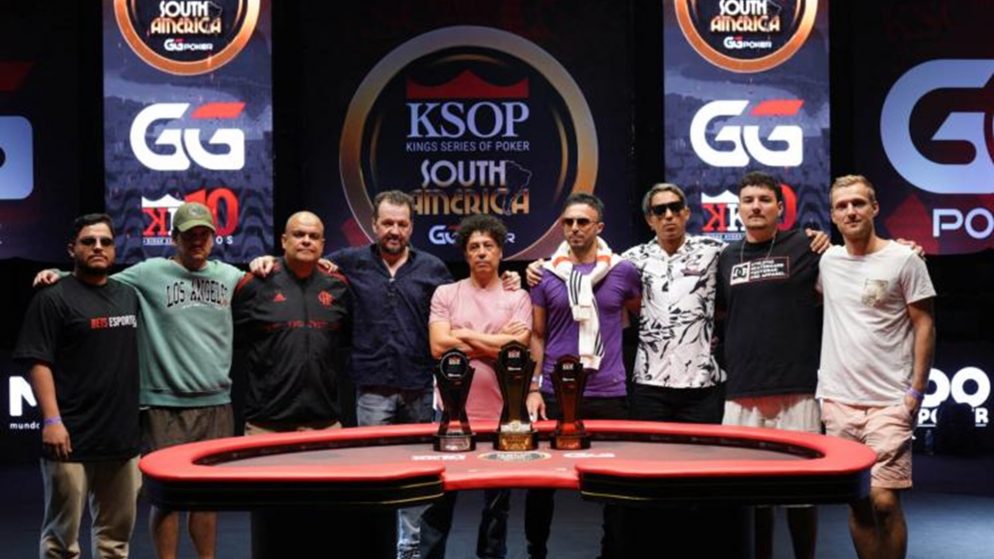 Julio Belluscio lidera a mesa final do Main Event do KSOP South America