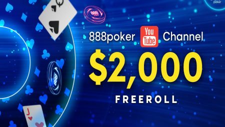 Freeroll neste sábado no 888poker distribui US$ 2.000 em prêmios grátis