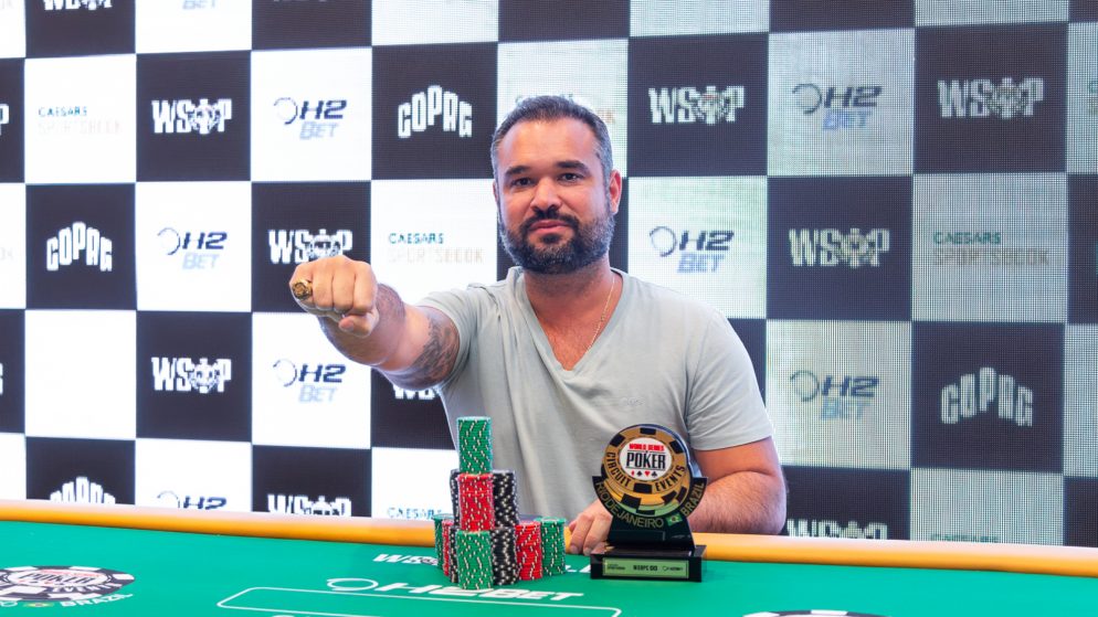 Ariel Bahia é campeão do R$ 10K 2-Day High Roller da WSOP Brazil