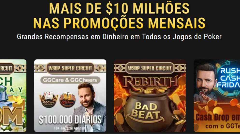 GGPoker tem mais de US$ 10 milhões em prêmios grátis e WSOP Super Circuit em março