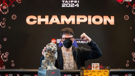 Isaac Haxton leva troféu premiado com título do Super High Roller no APT Taipei