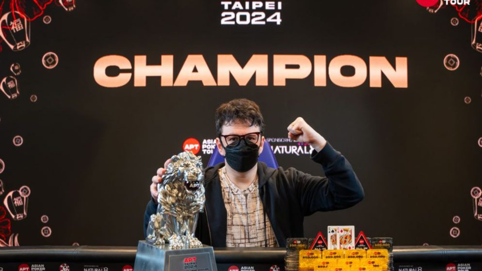 Isaac Haxton leva troféu premiado com título do Super High Roller no APT Taipei
