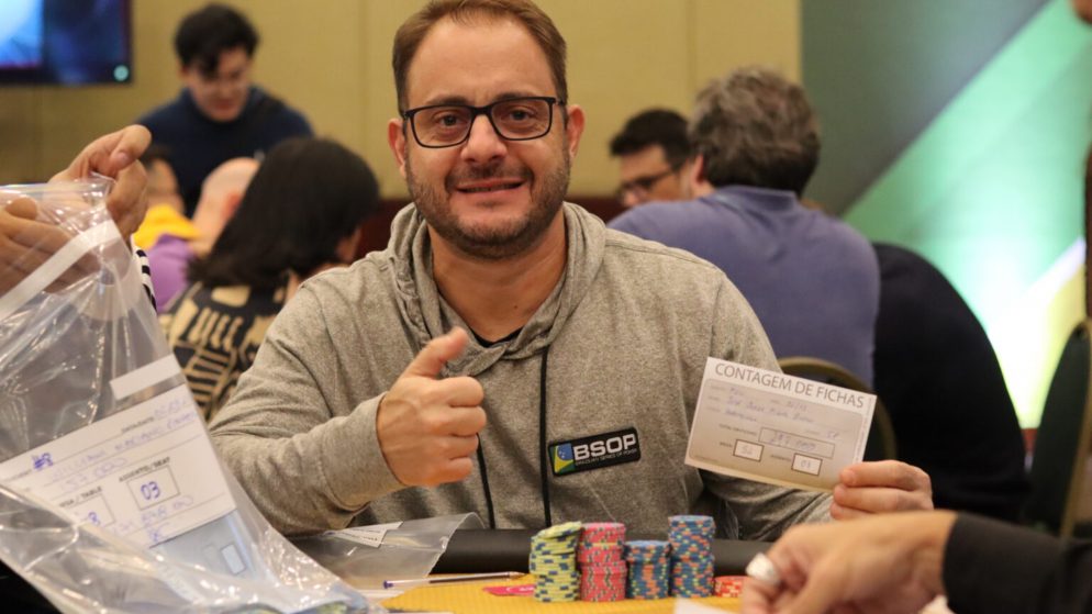 José Jorge Bredan lidera último Dia 1 do Main Event do BSOP São Paulo