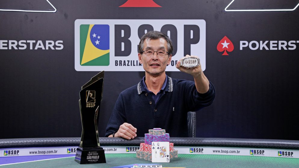 Ricardo Nakamura transforma satélite em título no Main Event do BSOP Millions