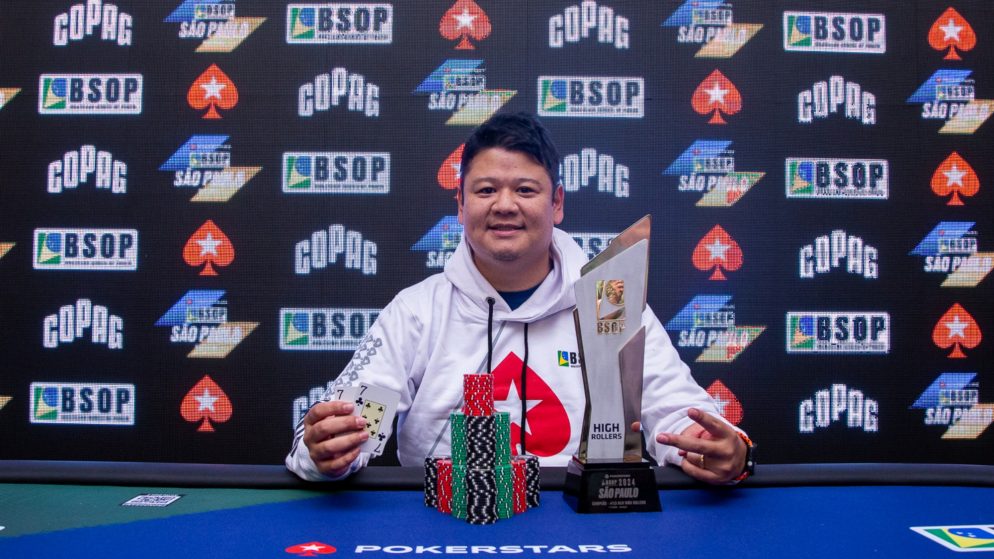 Thiago Tsukamoto bate Leo Rizzo e é campeão do R$ 15K High Roller do BSOP São Paulo