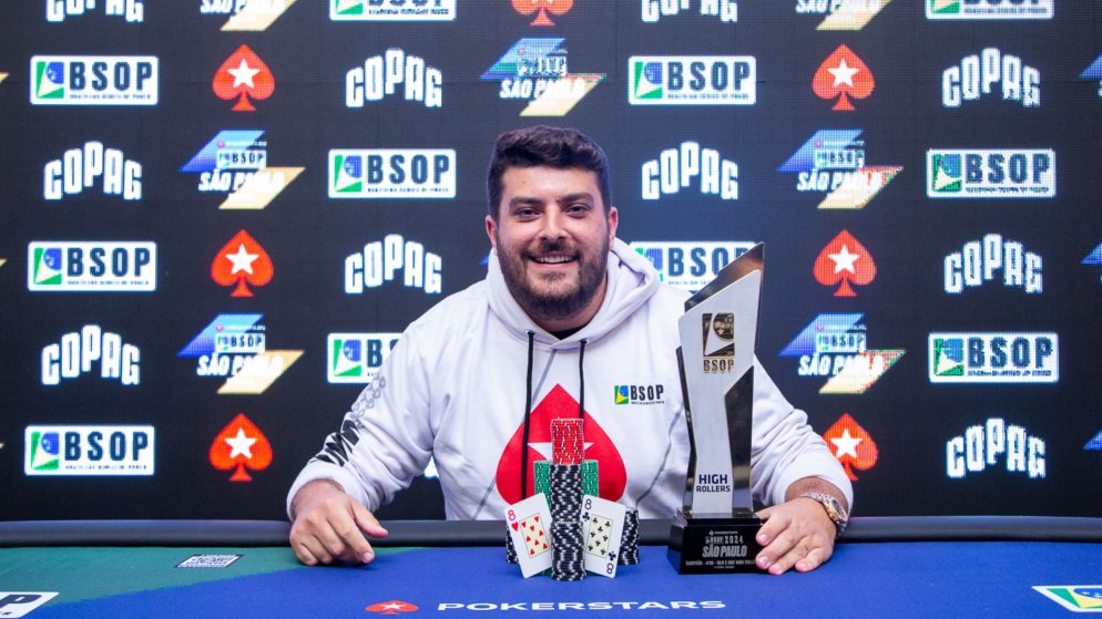 Vinícius Rezende é campeão do 2-Day High Roller PKO do BSOP São Paulo