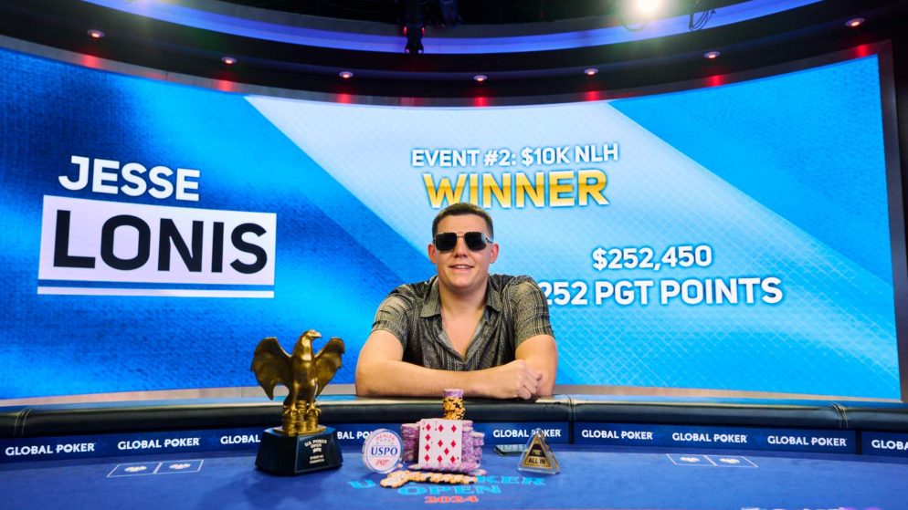 Jesse Lonis derruba toda a FT e é campeão do Evento #2 do US Poker Open