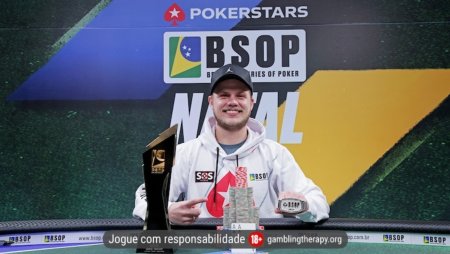 Júlio Steffen é campeão do Main Event do BSOP Natal