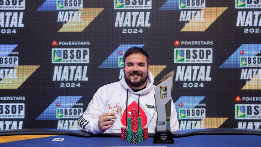 Pedro Cavalieri é campeão do R$ 10K High Roller do BSOP Natal