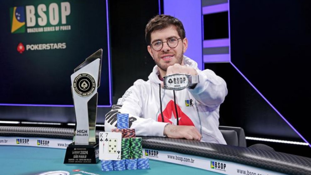 Thiago Crema puxa R$ 1,1 milhão com vitória no R$ 100K SHR no BSOP Winter Millions