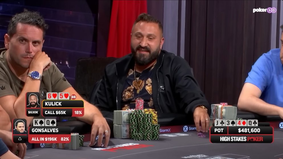 Pote de US$ 613 mil termina em bad beat no High Stakes Poker