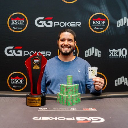 Pedro Reis é campeão do R$ 12K High Roller do KSOP Rio de Janeiro