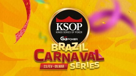KSOP Brazil Carnaval Series na GGPoker ganha datas e têm R$ 120 milhões GTD