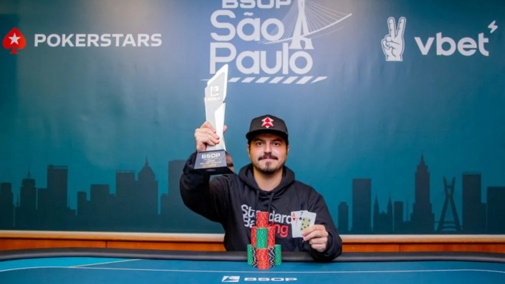 Ariel Suassuna é campeão do R$ 10K 2-Day High Roller do BSOP São Paulo