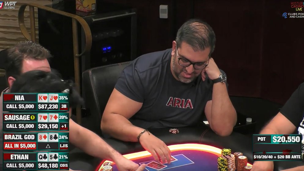 ASSISTA: Brasileiro perde pote que chega a US$ 78K com full house em super cooler no HCL