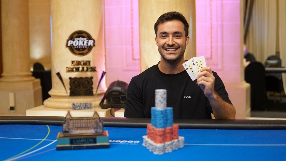 Matheus Machado é campeão do High Roller da Codere Poker Series