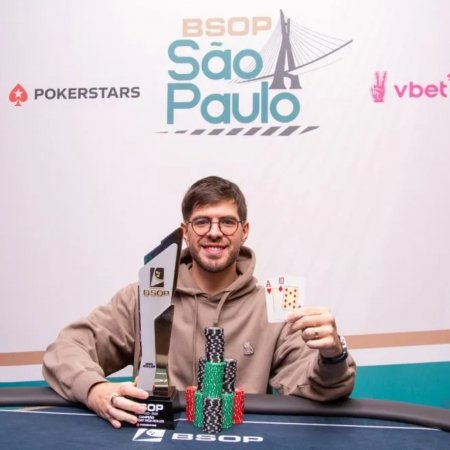 Thiago Crema bate Gabriel Medeiros e é campeão do R$ 10K 1-Day High Roller do BSOP São Paulo