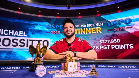 Michael Rossito vence sua primeira taça do PGT no Evento #3 da US Poker Open