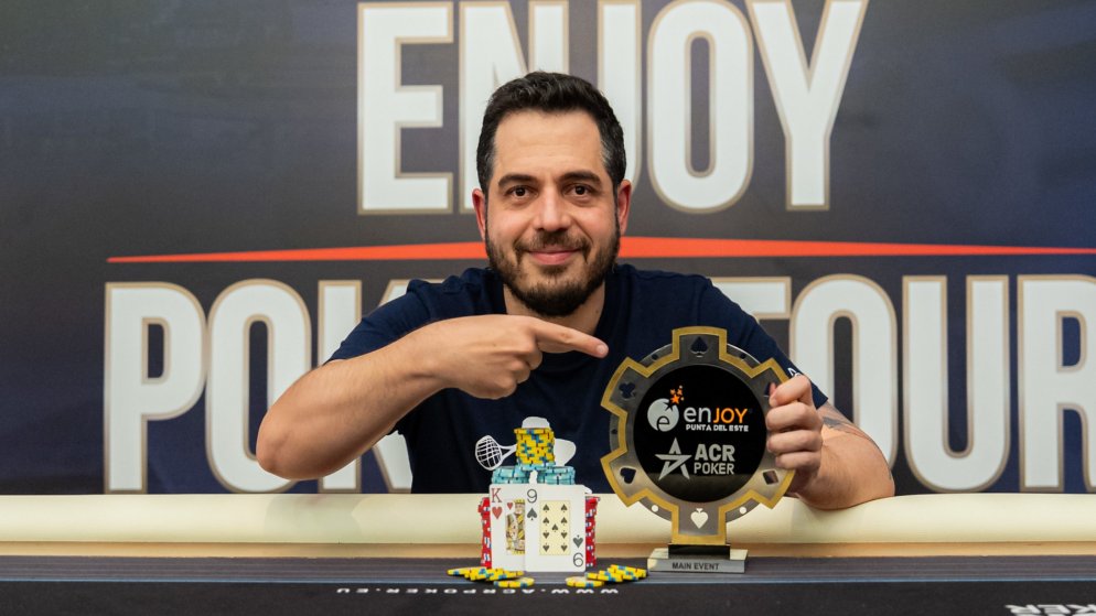 Joseph Santana parte de short stack para o título do Main Event do Enjoy Poker Tour