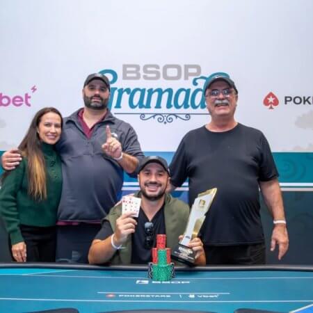 Lucas Bandeira crava 1-Day High Roller PKO do BSOP Gramado após ficar com 1 BB