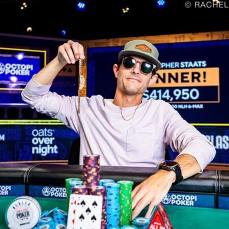 Christopher Staats conquista seu segundo bracelete da WSOP em evento 6-Max
