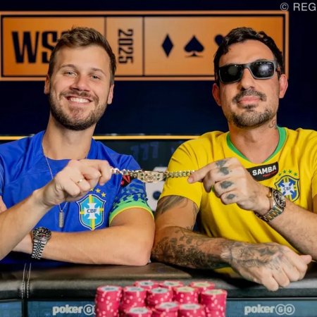 Dupla Brasileira Kelvin Kerber e Peter Patrício conquista bracelete inédito no TAG Team da WSOP