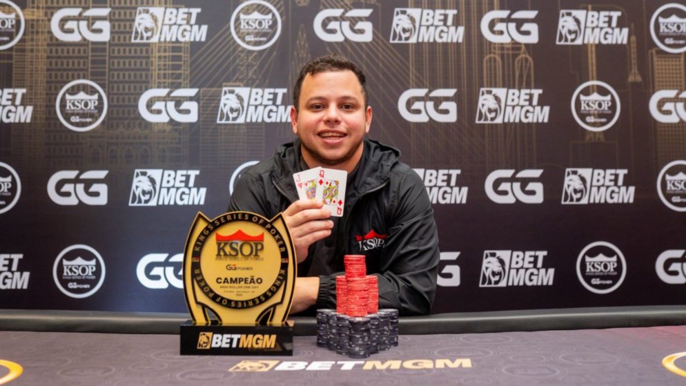 Paulo Pinto bate Iago Savino e é campeão do R$ 10K High Roller One Day da KSOP São Paulo