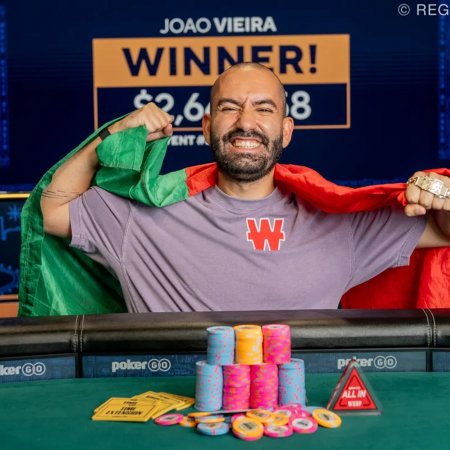 João Vieira triunfa no High Roller de US$ 100K e alcança seu quarto bracelete na WSOP