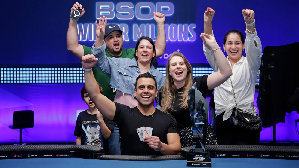 Anderson Souza é campeão do Main Event do BSOP Winter Millions após HU de mais de três horas