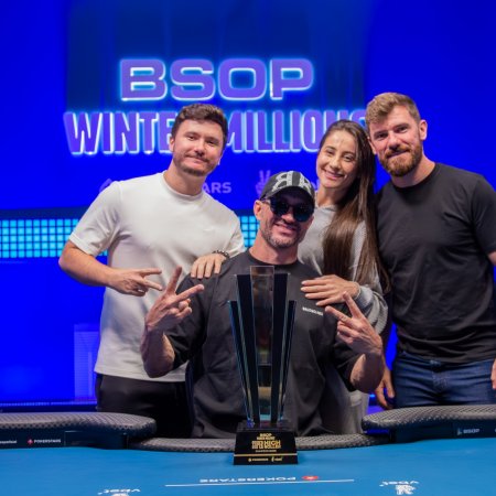 Cristian Aquino bate Kelvin Kerber e é campeão do R$ 100K Super High Roller do BSOP Winter Millions