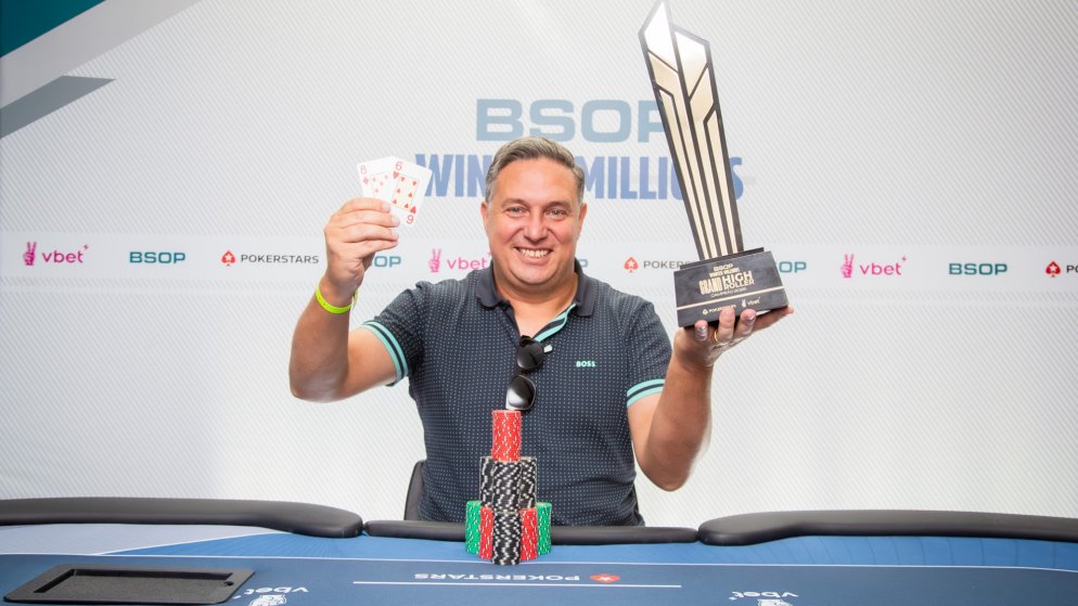 Hermógenes Gelonezi é campeão do R$ 15K Grand High Roller do BSOP Winter Millions