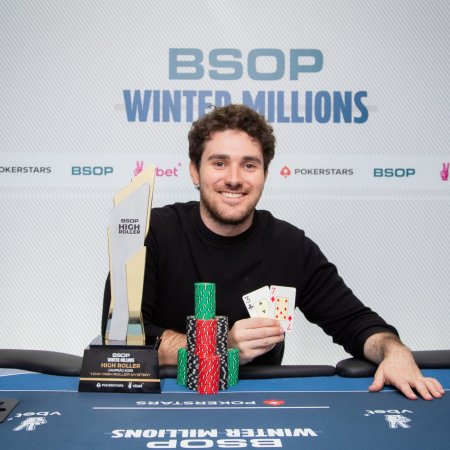 Jaime Dayan bate Cristian Aquino e é campeão do R$ 10K 1-Day HR Mystery Bounty do BSOP Winter Millions