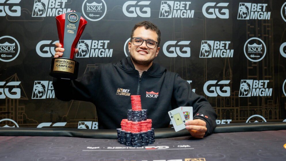 Carlos Serrano é campeão do R$ 15K HR BetMGM do KSOP RJ