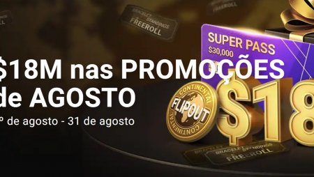 GGPoker distribui US$ 18 milhões nas promoções de agosto, confira os detalhes