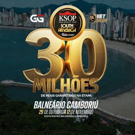 Luis Henrique Taffner lidera reta final do Main Event do KSOP South America