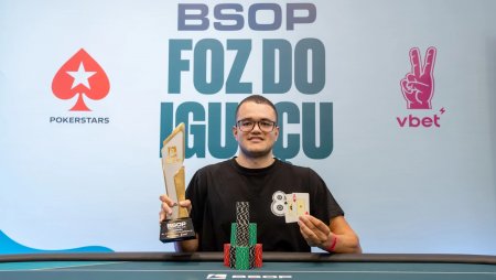 Carlos Serrano é campeão do R$ 10K 2-Day-High Roller do BSOP Foz