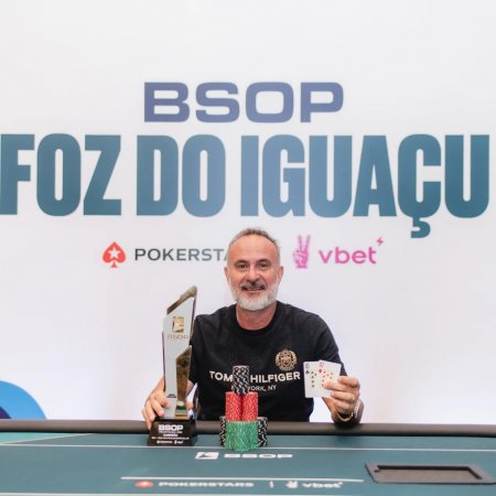 Fábio Sanchez bate Leo Rizzo e é campeão do R$ 10K 1-Day High Roller do BSOP Foz