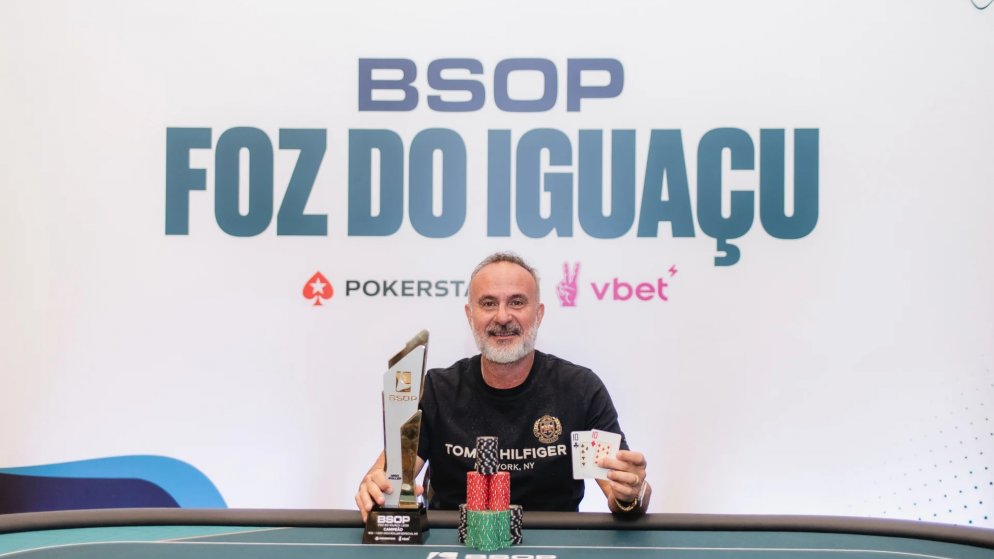 Fábio Sanchez bate Leo Rizzo e é campeão do R$ 10K 1-Day High Roller do BSOP Foz