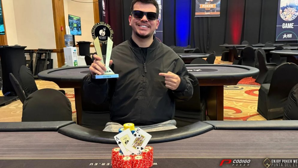 Rodrigo Araújo fecha Enjoy Poker Week em alta nota com cravada no The Closer