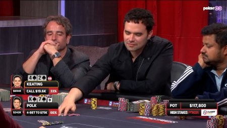 Alan Keating aplica hero call para puxar pote de US$ 657K contra Doug Polk no High Stakes Poker